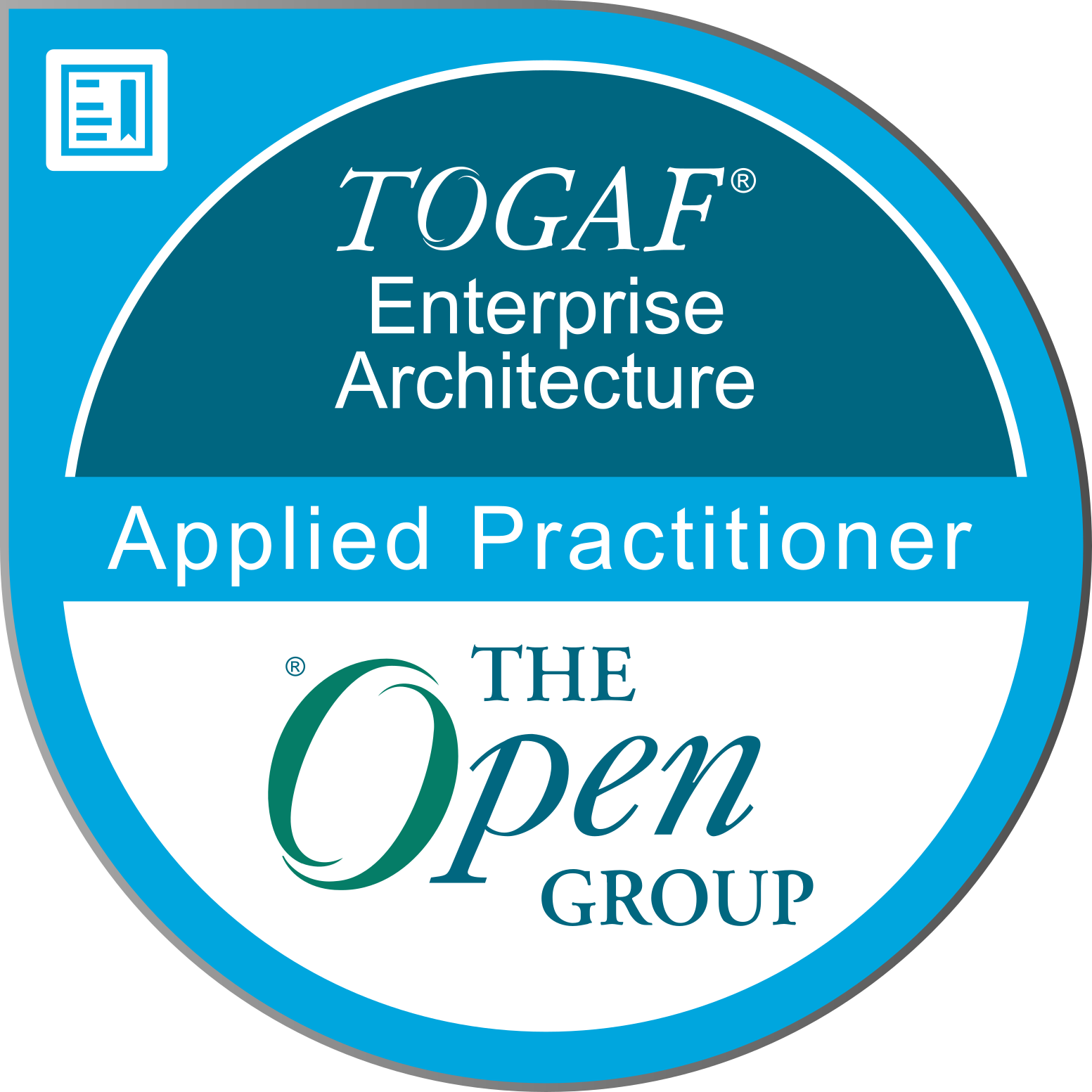 The Open Group Certified Applied TOGAF Enterprise Architecture Practitioner badge